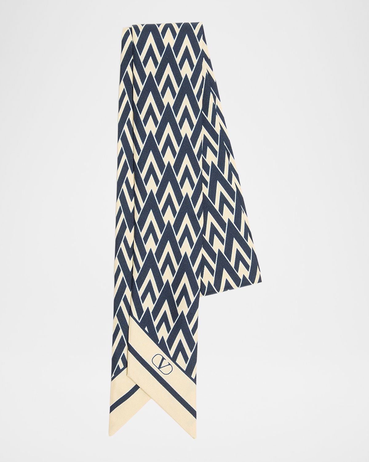Valentino Garavani Toute La V Silk Bandeau Scarf | Thumbnail 3
