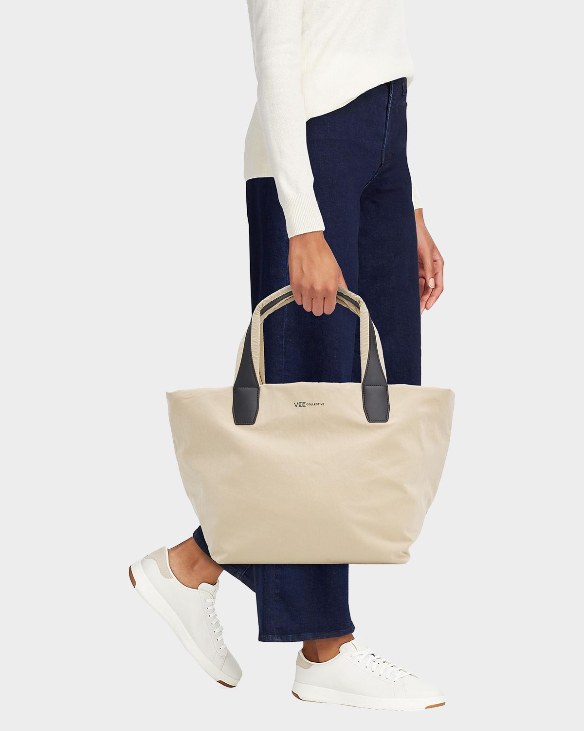 VeeCollective Essence Medium Contrast-Lined Tote Bag | Thumbnail 5