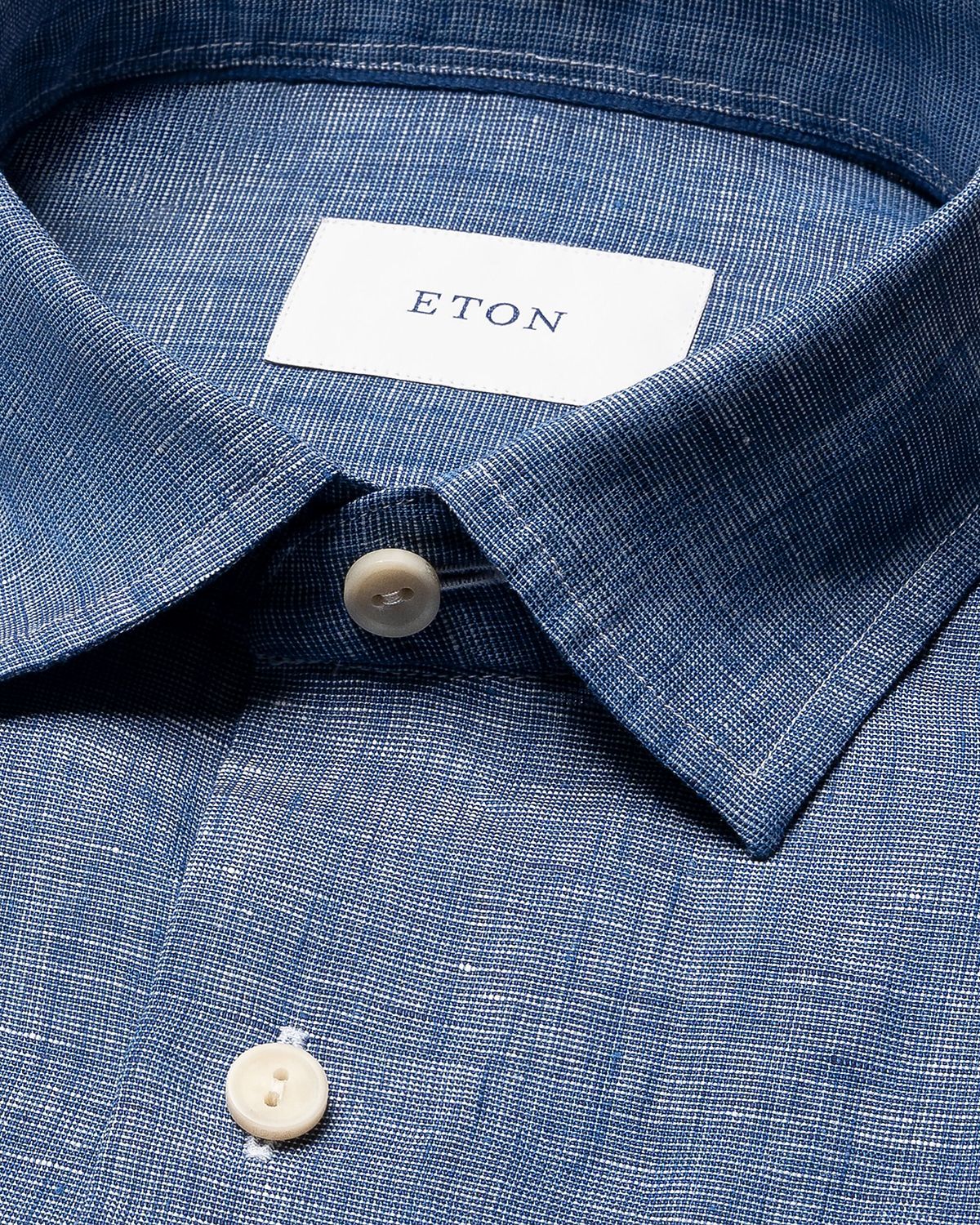 Eton Men 's Solid Linen Button-Down Shirt | Thumbnail 8 Eton Men 's Solid Linen Button-Down Shirt | Thumbnail 8
