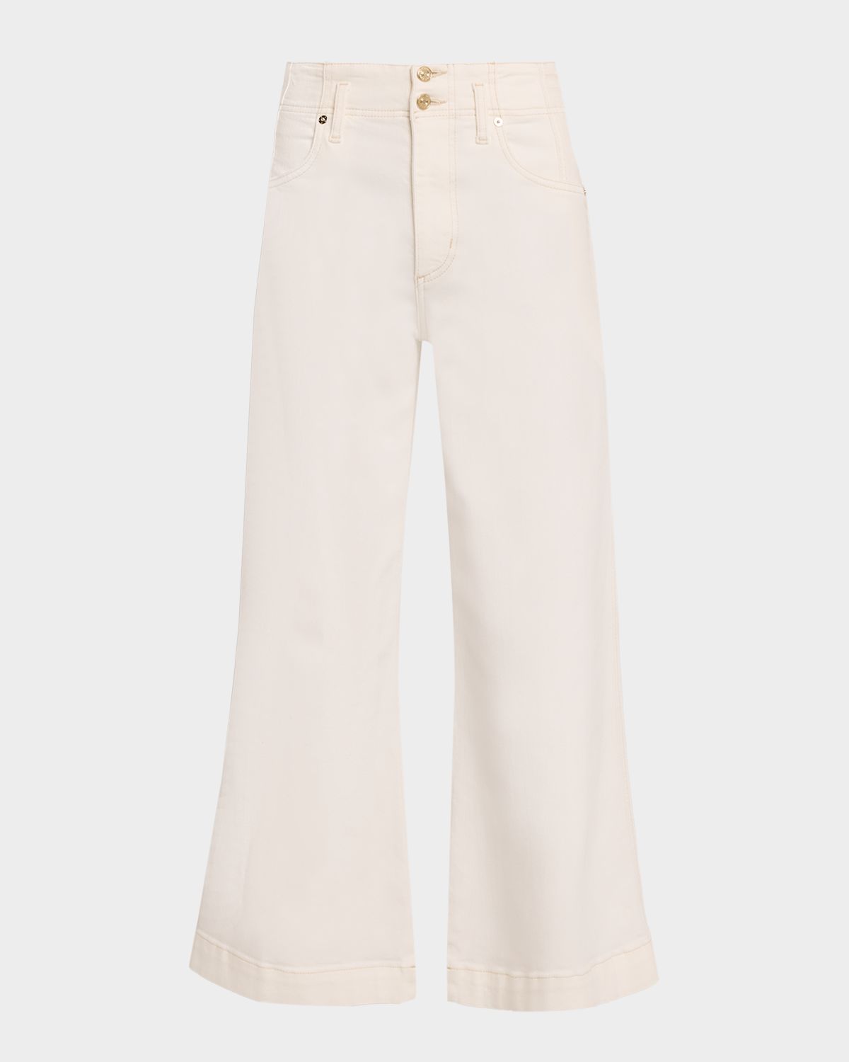 FRAME The Seamed Wide Trouser Crop Jeans