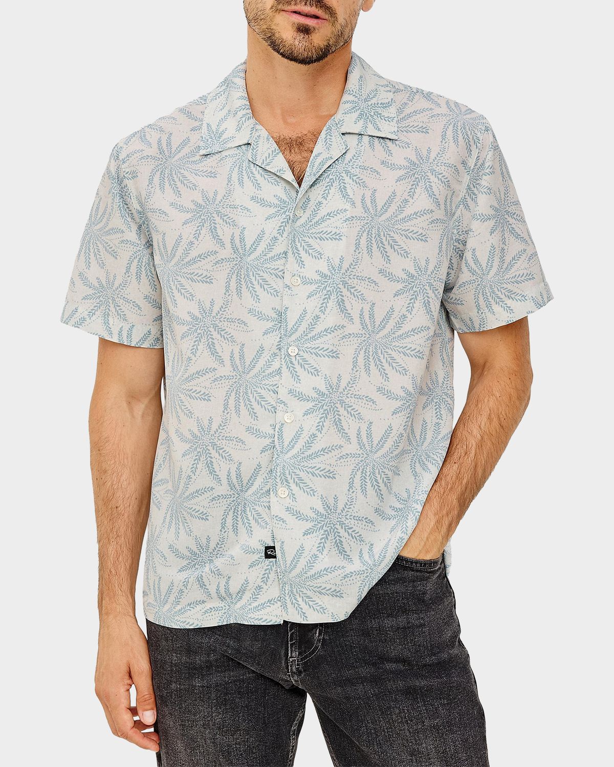 Rails Men 's Rhodes Palms Short-Sleeve Camp Shirt | Thumbnail 4 Rails Men 's Rhodes Palms Short-Sleeve Camp Shirt | Thumbnail 4