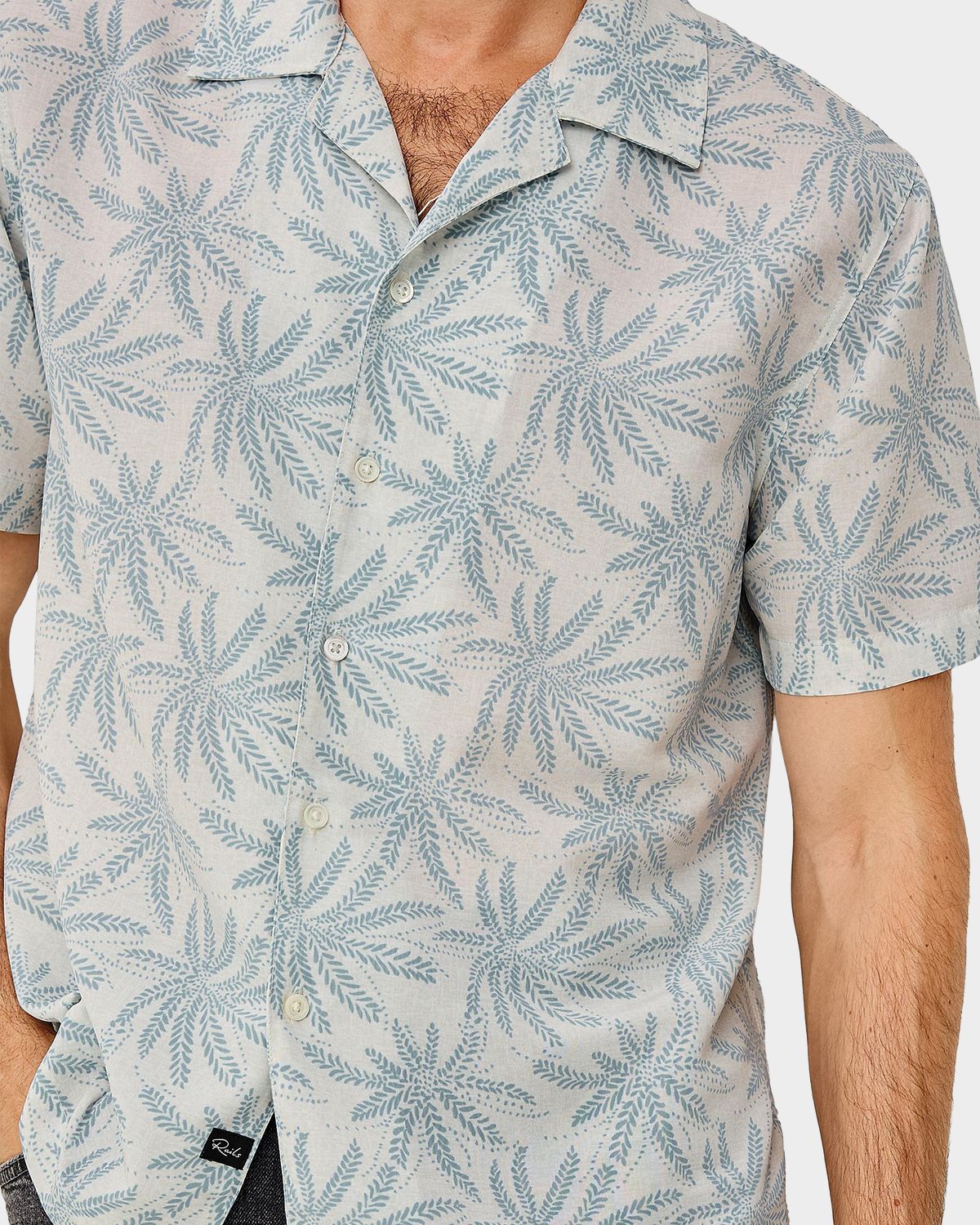 Rails Men 's Rhodes Palms Short-Sleeve Camp Shirt | Thumbnail 5 Rails Men 's Rhodes Palms Short-Sleeve Camp Shirt | Thumbnail 5