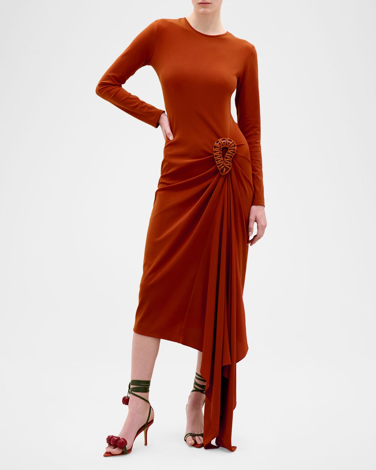 Silvia Tcherassi Ananya Jersey Midi Dress | Thumbnail 4