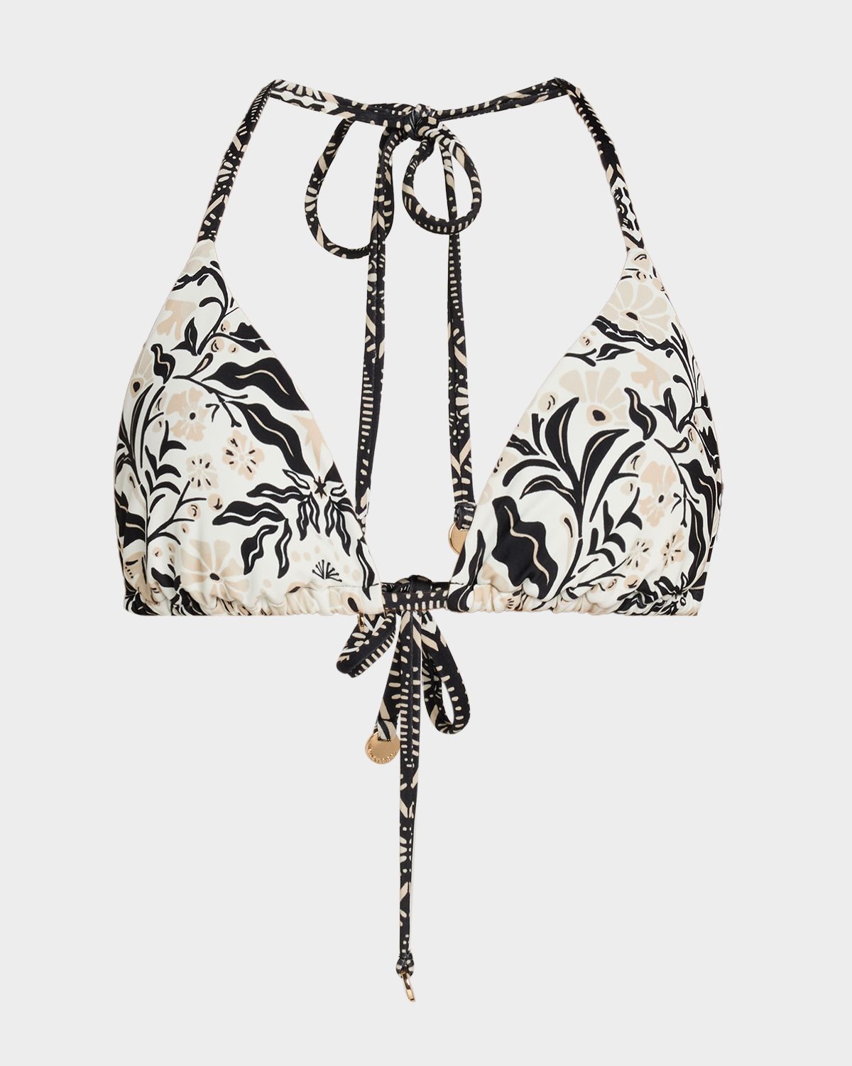 Ramy Brook Printed Nikoleta Triangle Bikini Top
