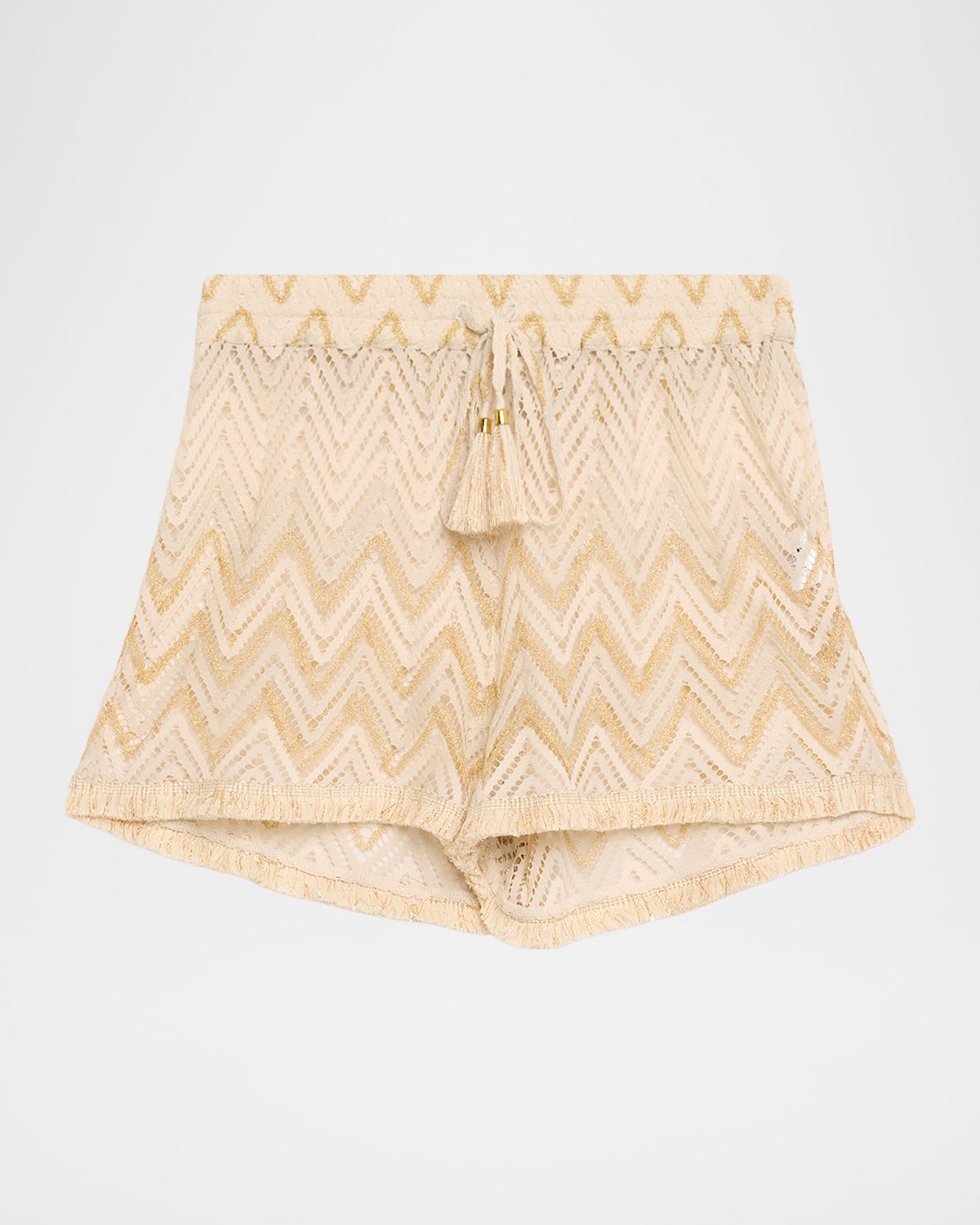 Ramy Brook Chevron Duke Coverup Shorts
