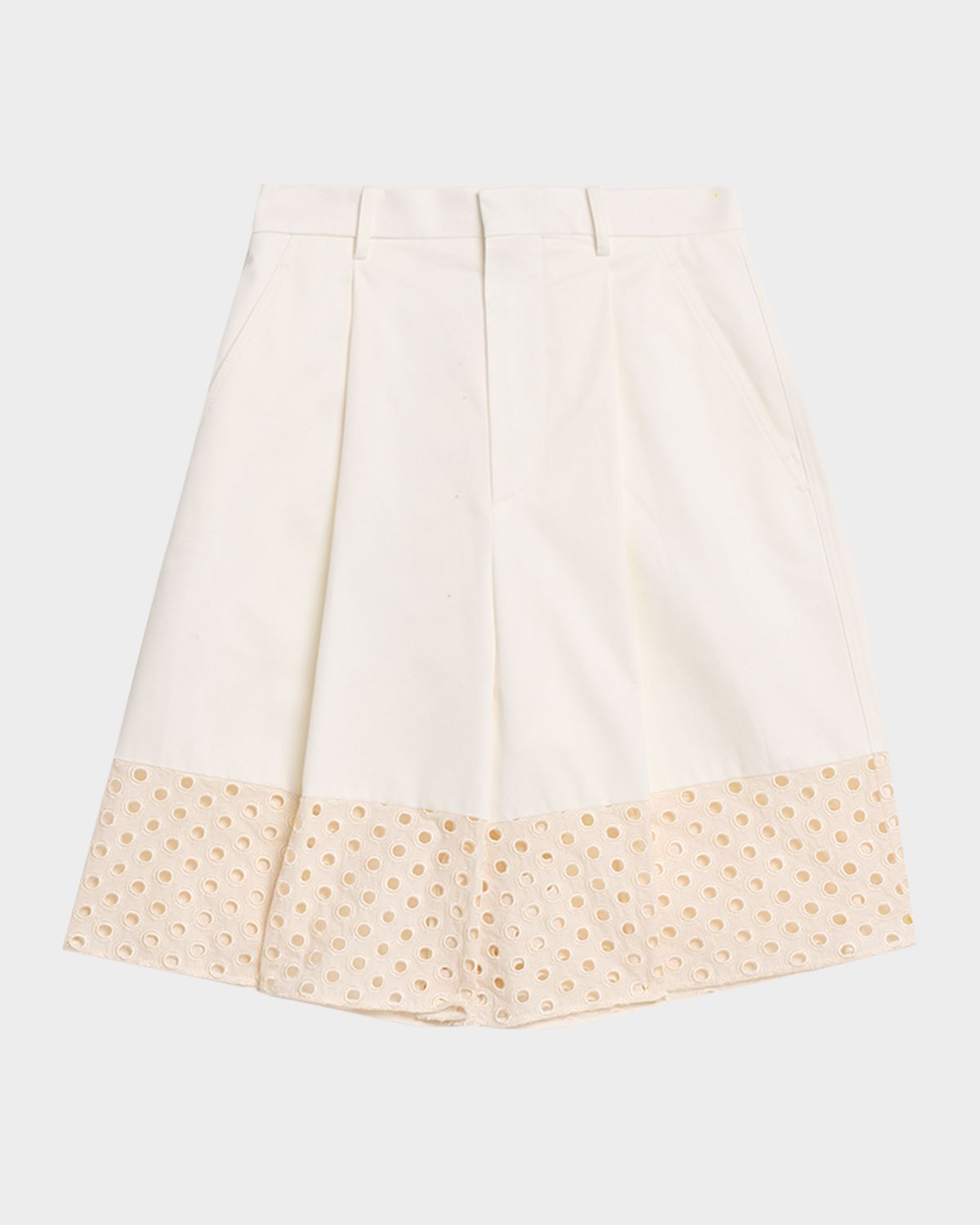 Marni Cotton Wide-Leg Bermuda Shorts