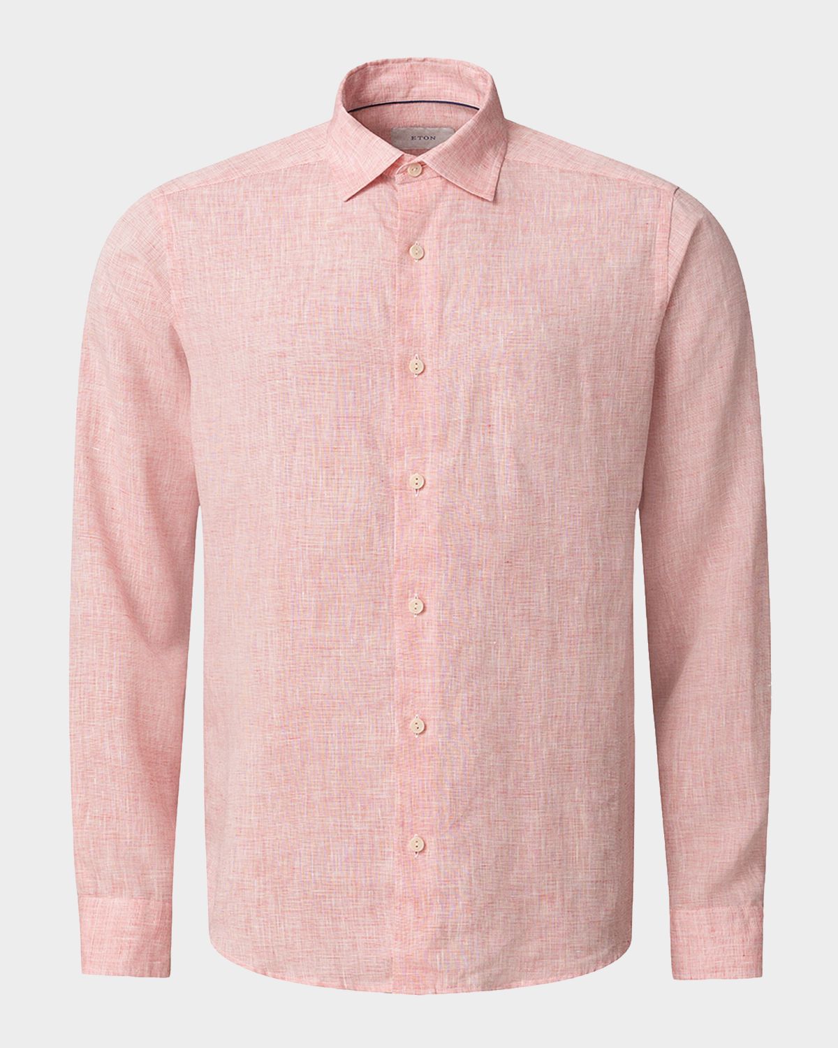 Eton Men 's Solid Linen Button-Down Shirt