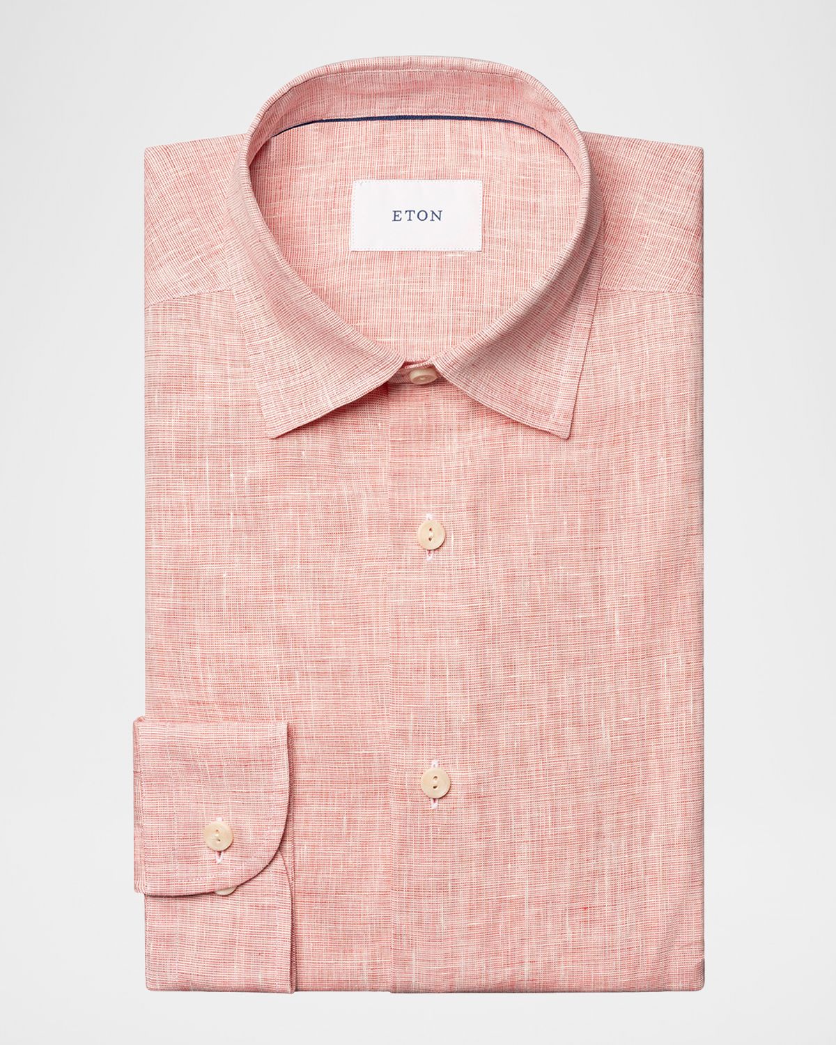 Eton Men 's Solid Linen Button-Down Shirt | Thumbnail 7 Eton Men 's Solid Linen Button-Down Shirt | Thumbnail 7