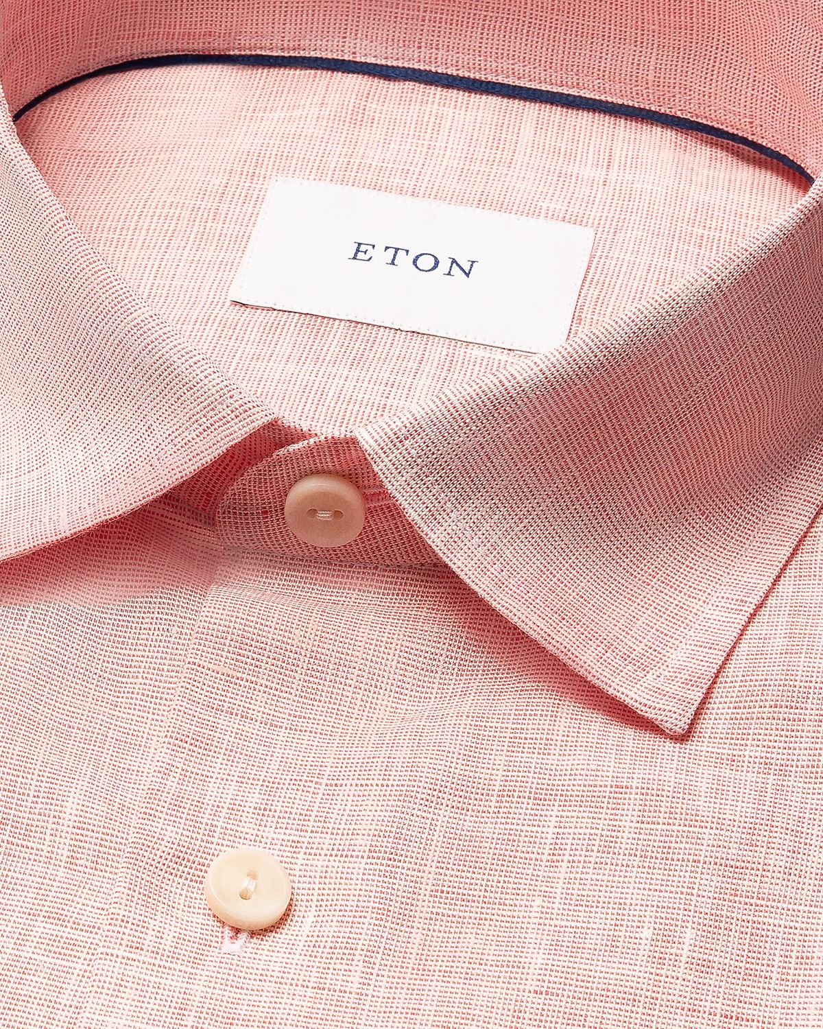 Eton Men 's Solid Linen Button-Down Shirt | Thumbnail 8 Eton Men 's Solid Linen Button-Down Shirt | Thumbnail 8