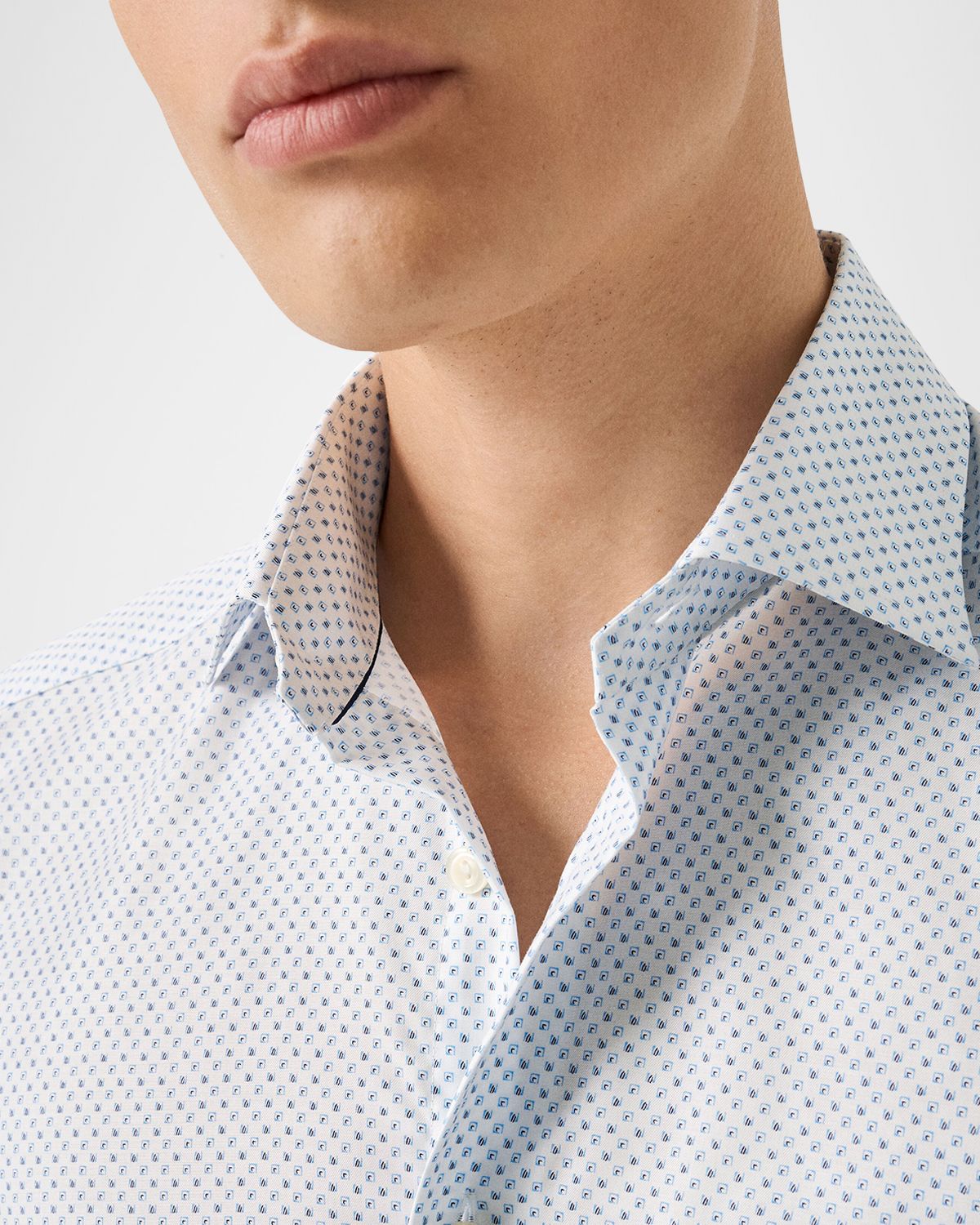 Eton Men 's Signature Twill Micro-Print Dress Shirt | Thumbnail 5 Eton Men 's Signature Twill Micro-Print Dress Shirt | Thumbnail 5