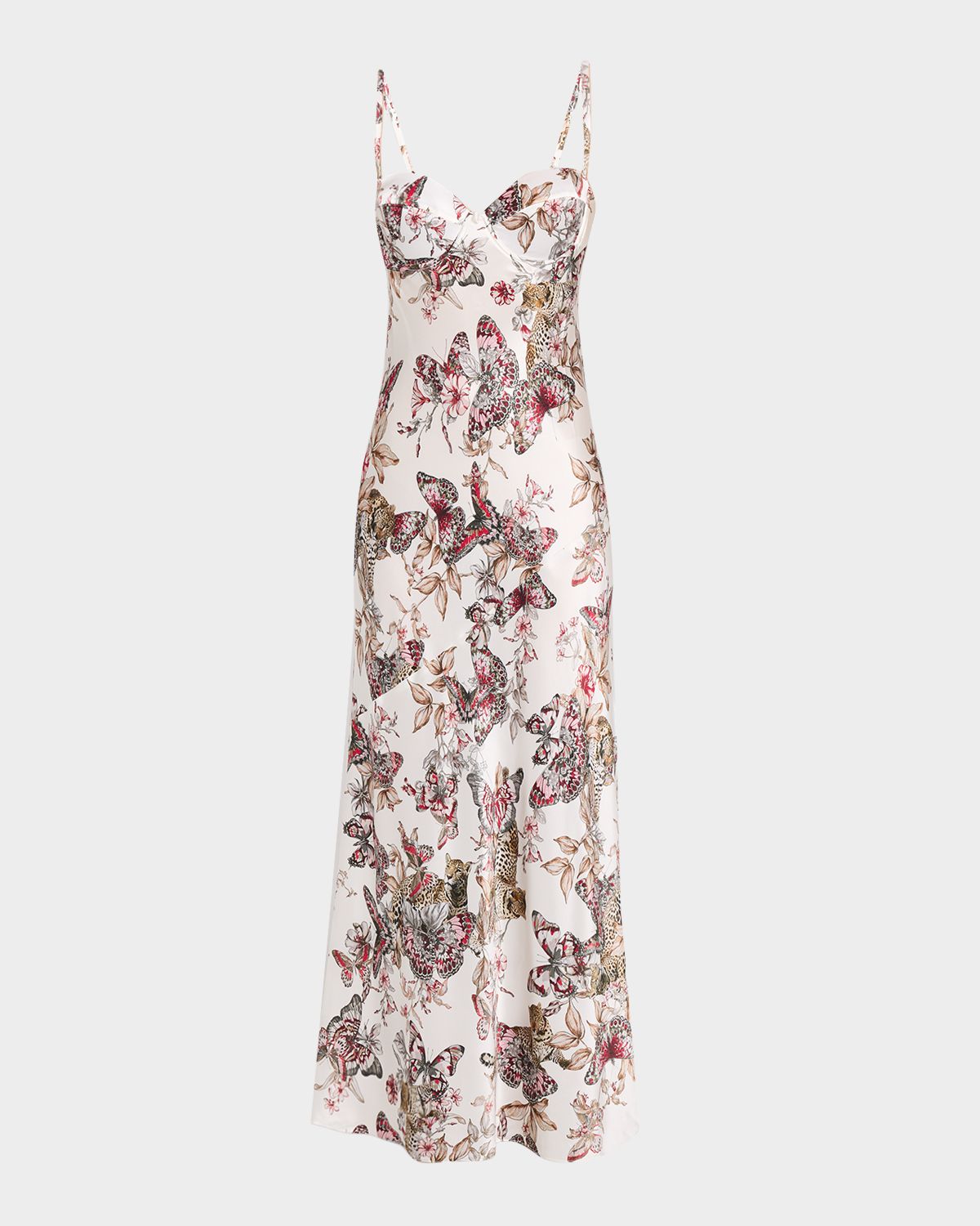 L 'Agence Sayla Bias-Cut Silk Gown