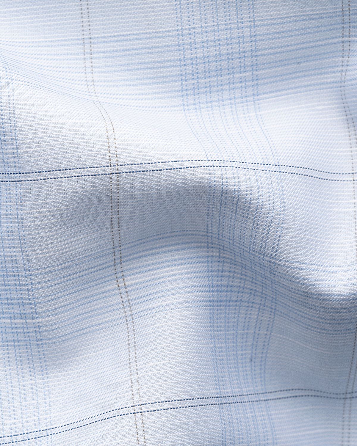 Eton Men 's Elevated Check Cotton Linen Contemporary-Fit Dress Shirt | Thumbnail 7 Eton Men 's Elevated Check Cotton Linen Contemporary-Fit Dress Shirt | Thumbnail 7