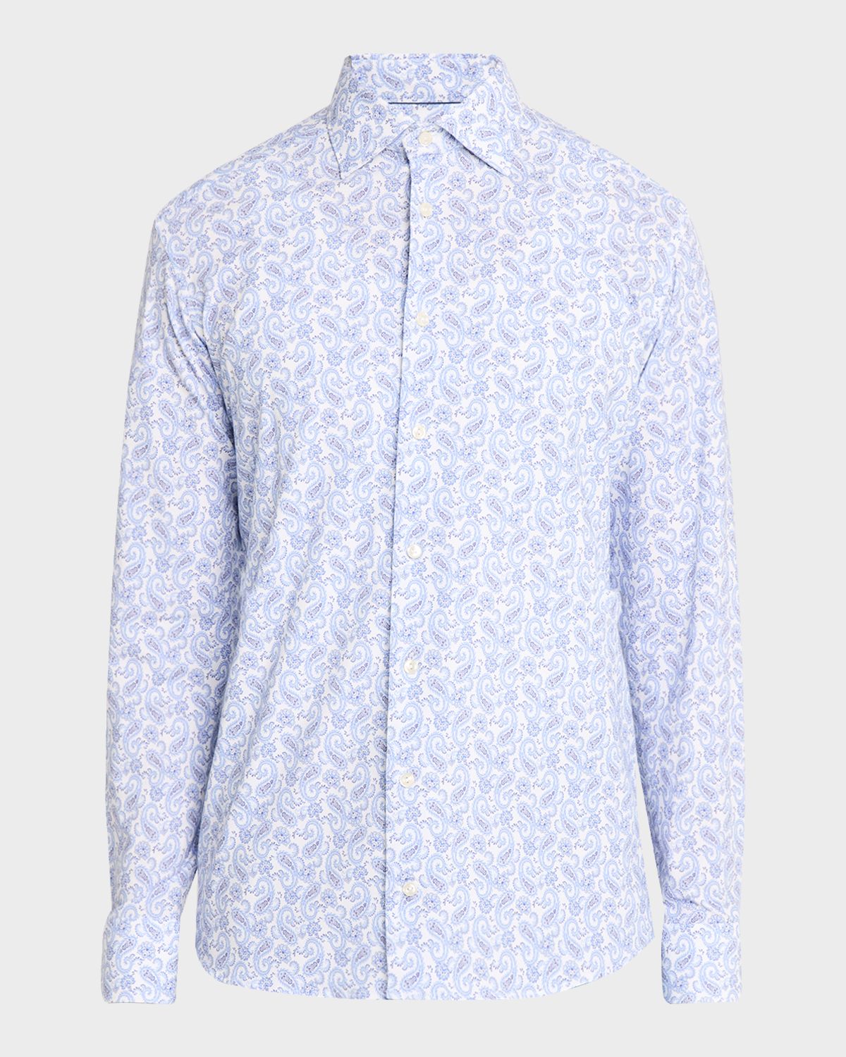 Eton Men 's Jersey Stretch Paisley Sport Shirt | Image 1 Eton Men 's Jersey Stretch Paisley Sport Shirt | Image 1