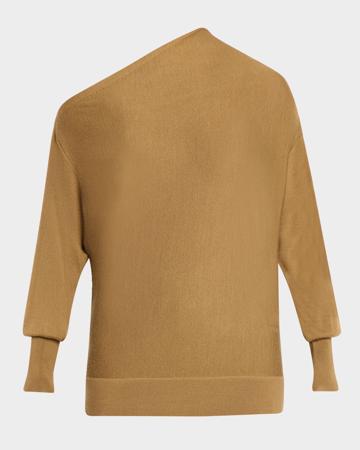 TWP Fine Wool Silk Cold Shoulder Sweater