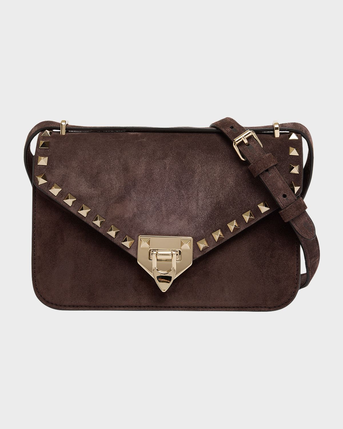 Valentino Garavani Rockstud Suede Shoulder Bag | Thumbnail 7 Valentino Garavani Rockstud Suede Shoulder Bag | Thumbnail 7