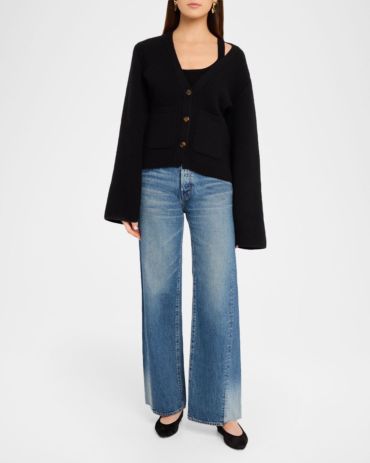 MOUSSY VINTAGE Wide-Leg Paneled Jeans | Thumbnail 5 MOUSSY VINTAGE Wide-Leg Paneled Jeans | Thumbnail 5