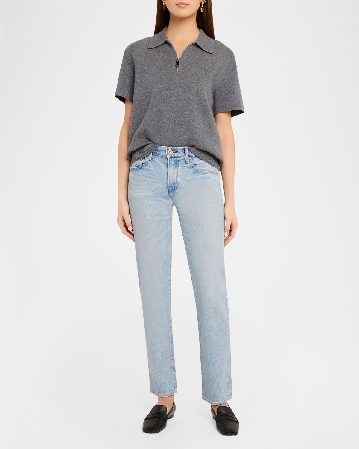 MOUSSY VINTAGE Mid-Rise Slim-Straight Jeans | Thumbnail 5 MOUSSY VINTAGE Mid-Rise Slim-Straight Jeans | Thumbnail 5
