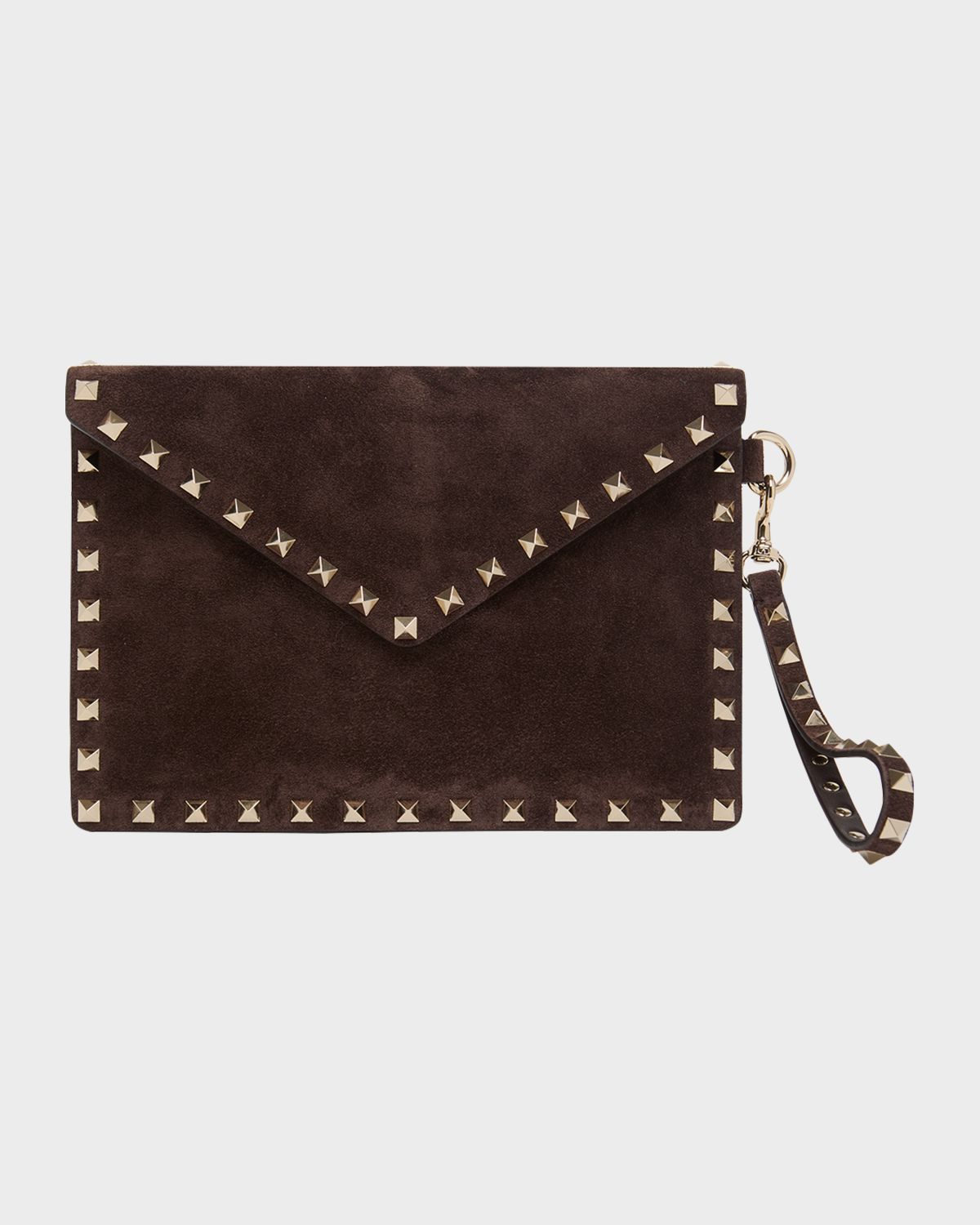 Valentino Garavani Rockstud Suede Wristlet Pouch Bag | Thumbnail 7
