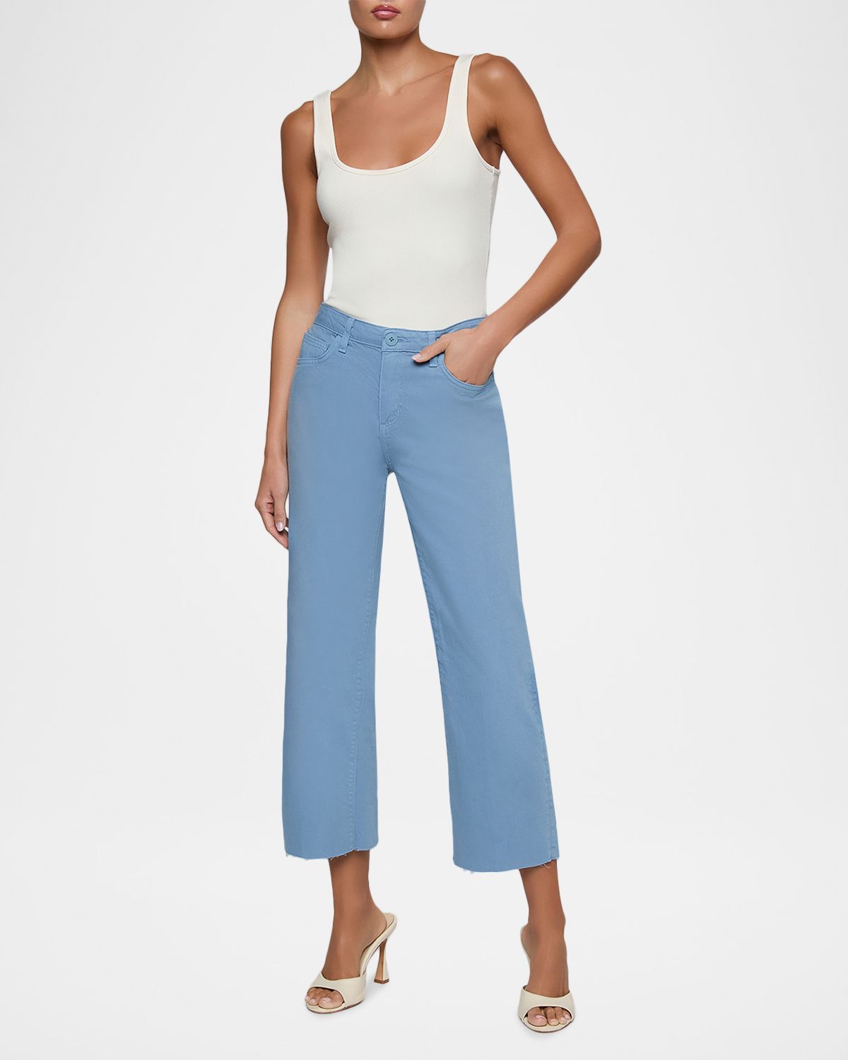 L 'Agence Wanda High-Rise Cropped Wide Jeans | Thumbnail 2 L 'Agence Wanda High-Rise Cropped Wide Jeans | Thumbnail 2