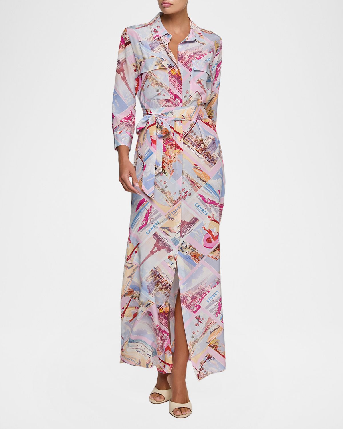 L 'Agence Cameron Maxi Shirtdress