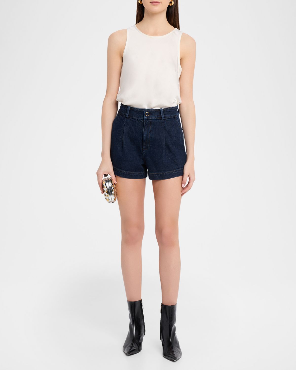 PAIGE Camille Denim Shorts