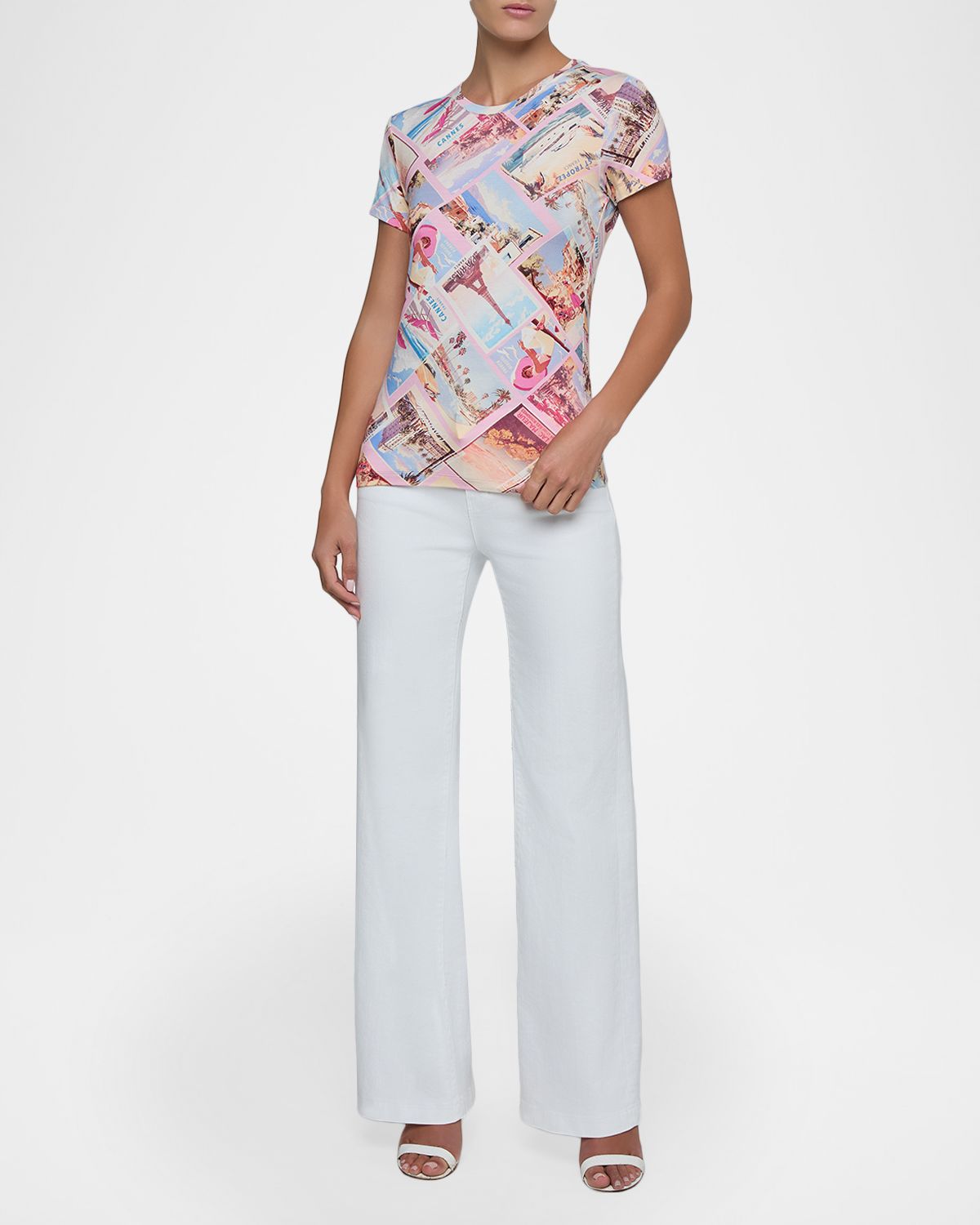 L 'Agence Ressi Short-Sleeve Postcard Tee