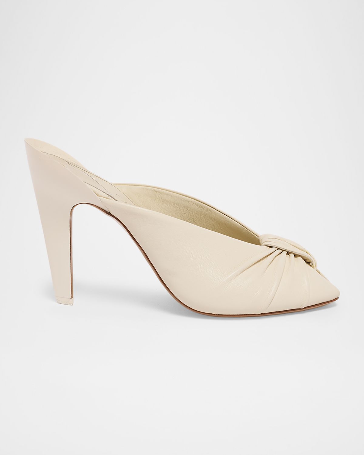 Chloe 95mm Suzie Knotted Leather Mules