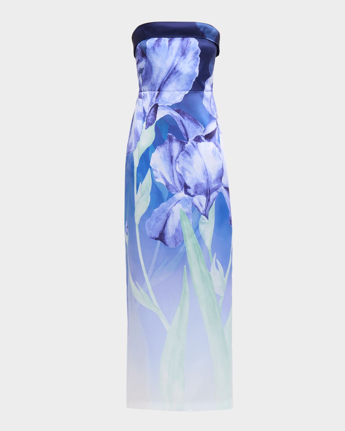 Theia Cyrilla Ombre Floral-Print Column Gown | Thumbnail 8