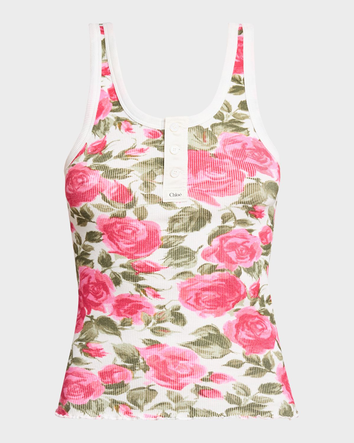 Chloe Rose Rib Tank Top | Thumbnail 6