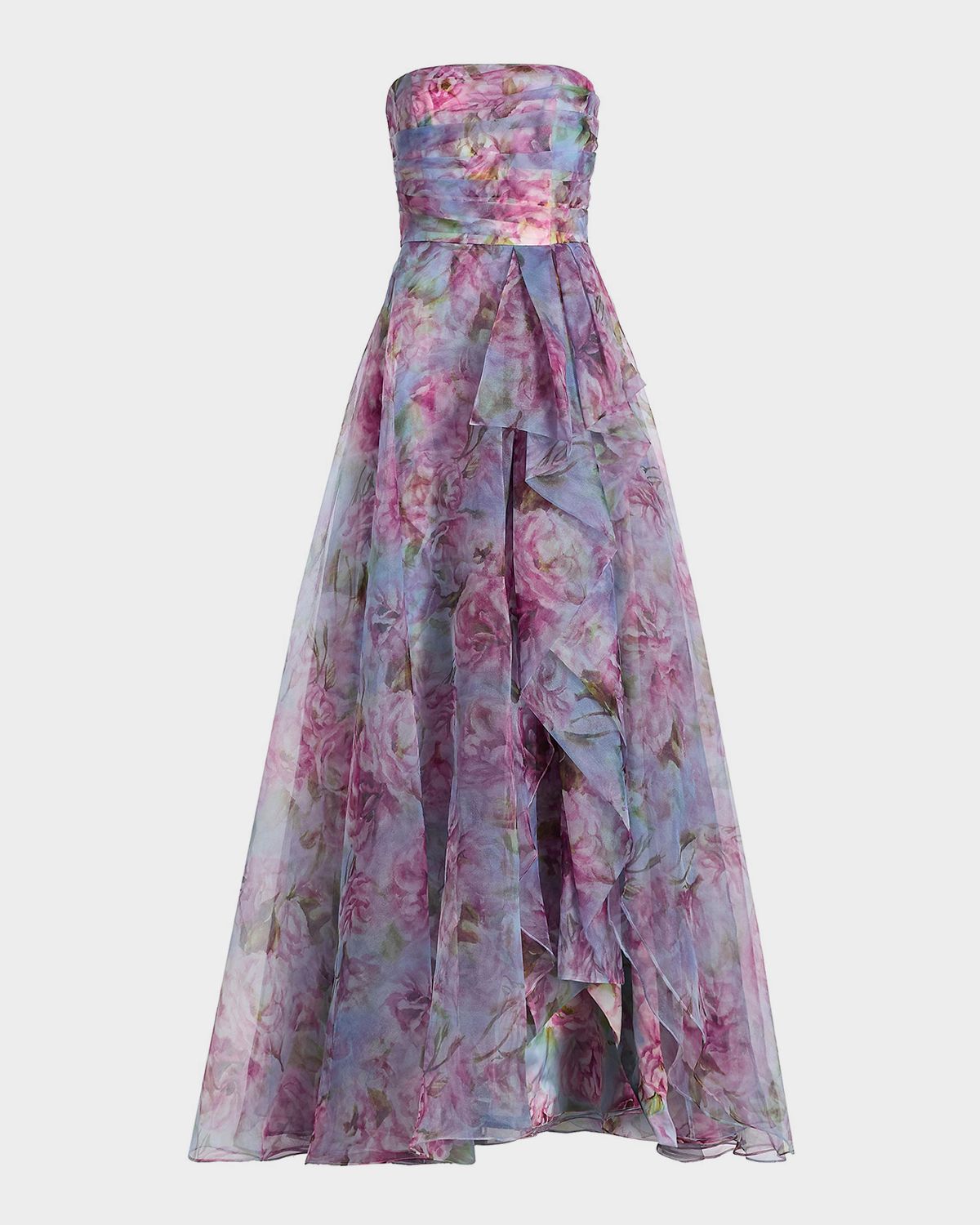 Theia Fahreta Strapless Floral-Print Gown | Thumbnail 8