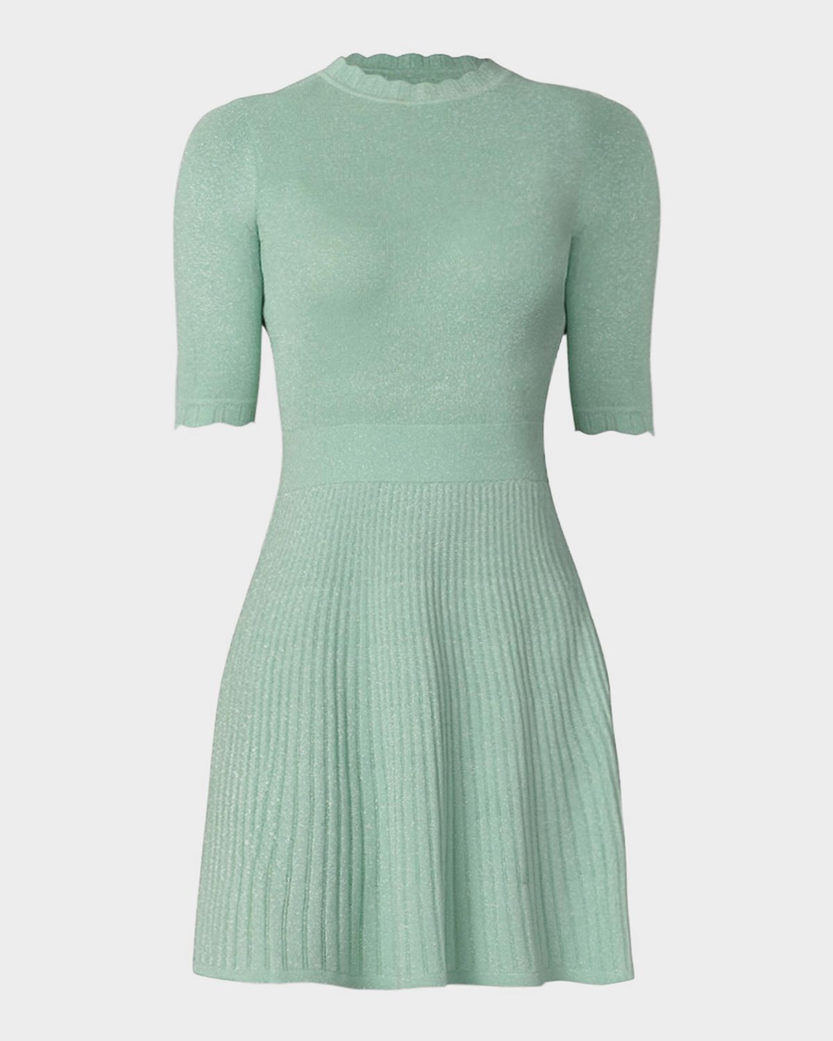 Shoshanna Warren Scalloped Shimmer Knit Mini Sweater Dress | Thumbnail 5 Shoshanna Warren Scalloped Shimmer Knit Mini Sweater Dress | Thumbnail 5