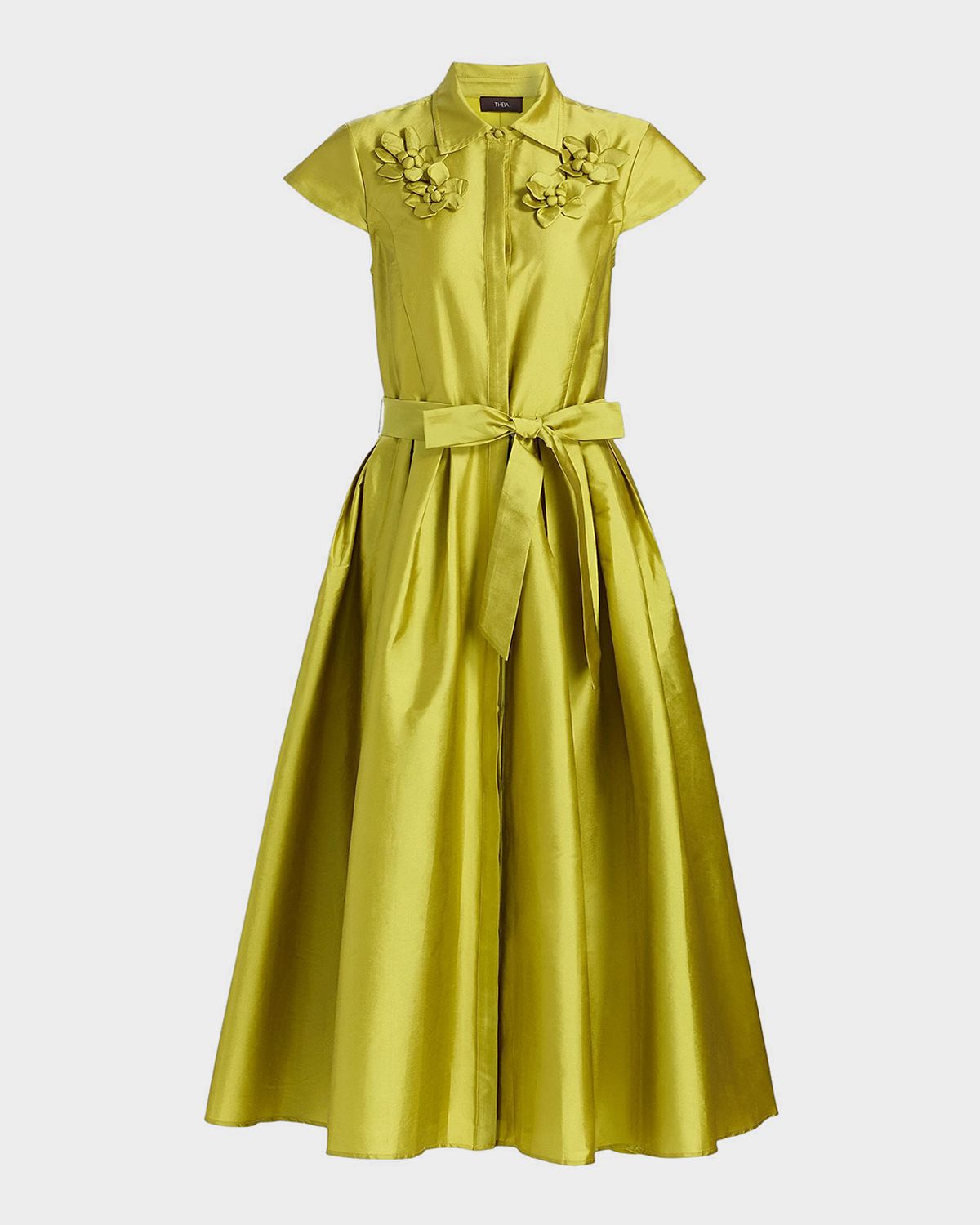 Theia Vada Taffeta Shirtdress | Thumbnail 8 Theia Vada Taffeta Shirtdress | Thumbnail 8
