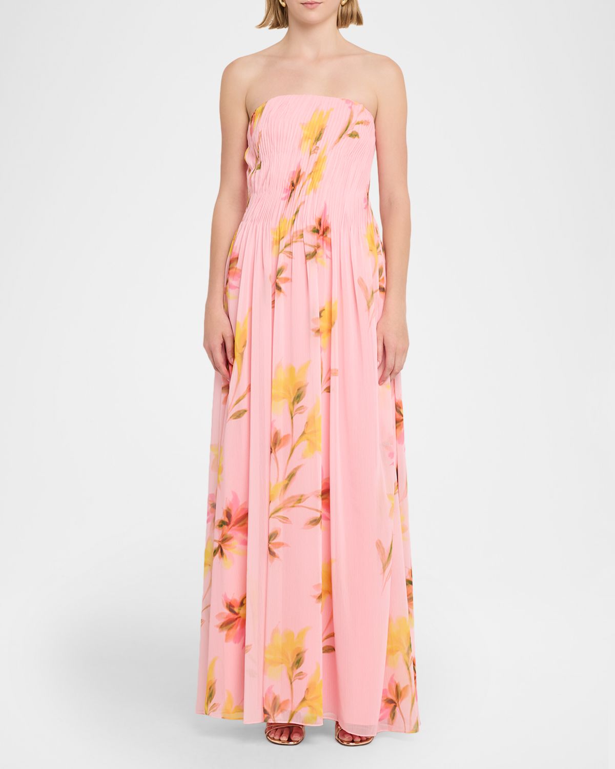 As It May Emilia Strapless Woven Gown