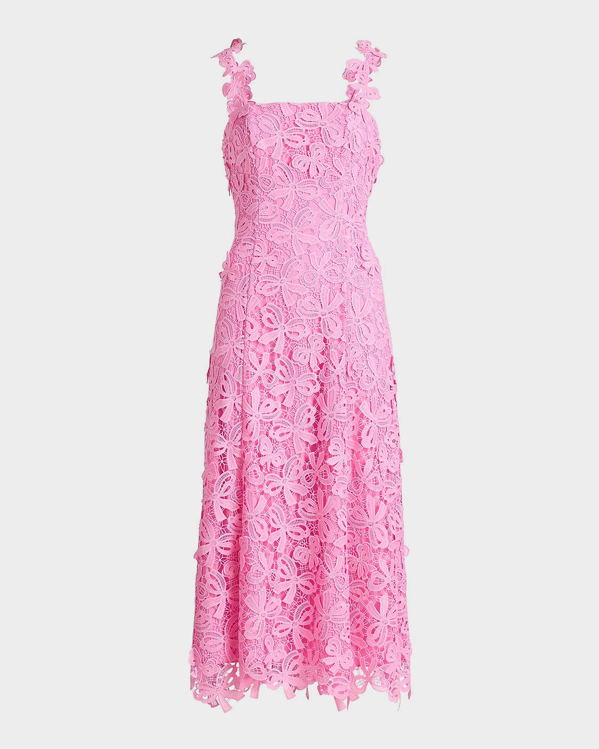 As It May Gabrielle Floral Lace Midi-Dress