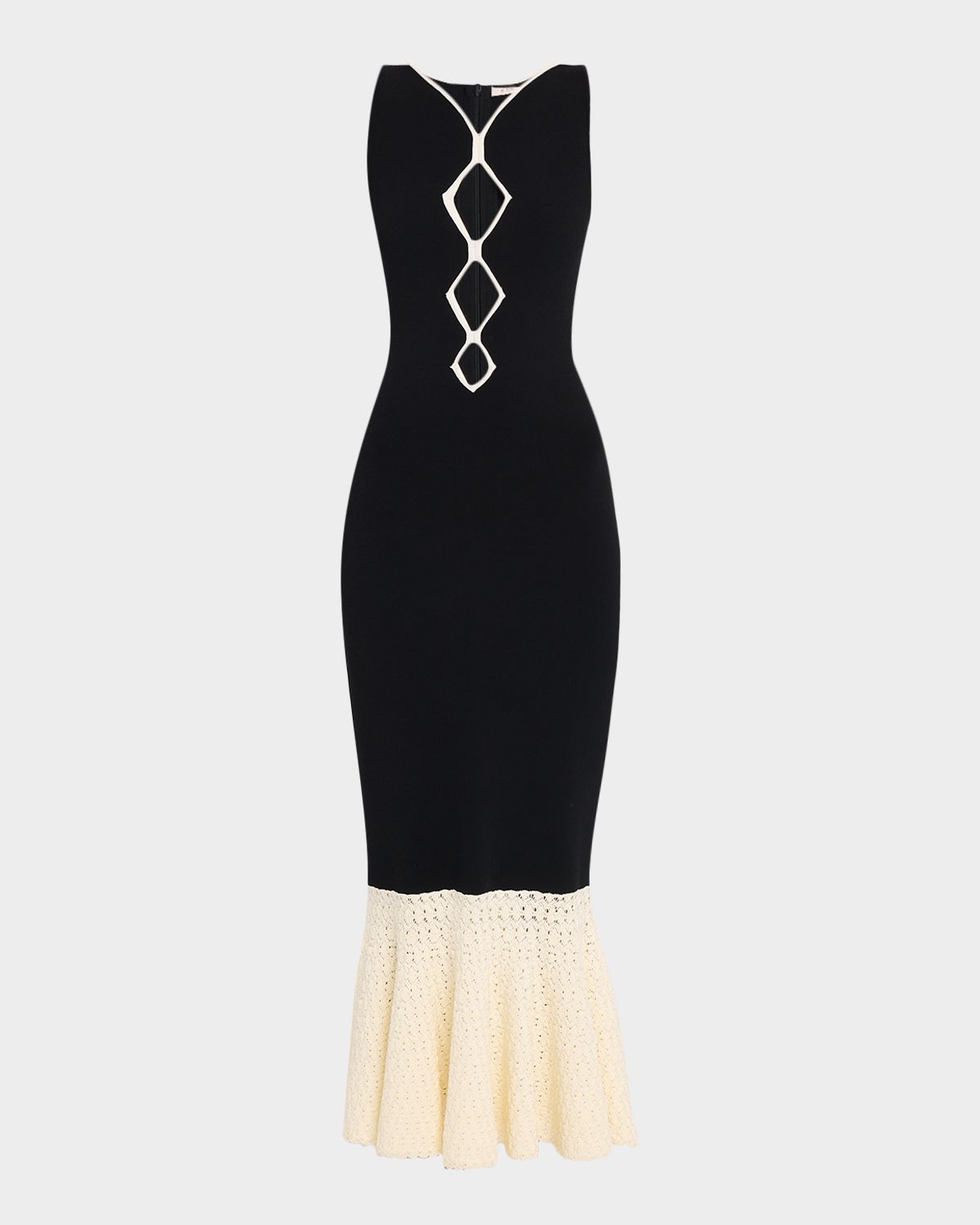 Et Ochs Maude Crochet-Hem Knit Midi Dress
