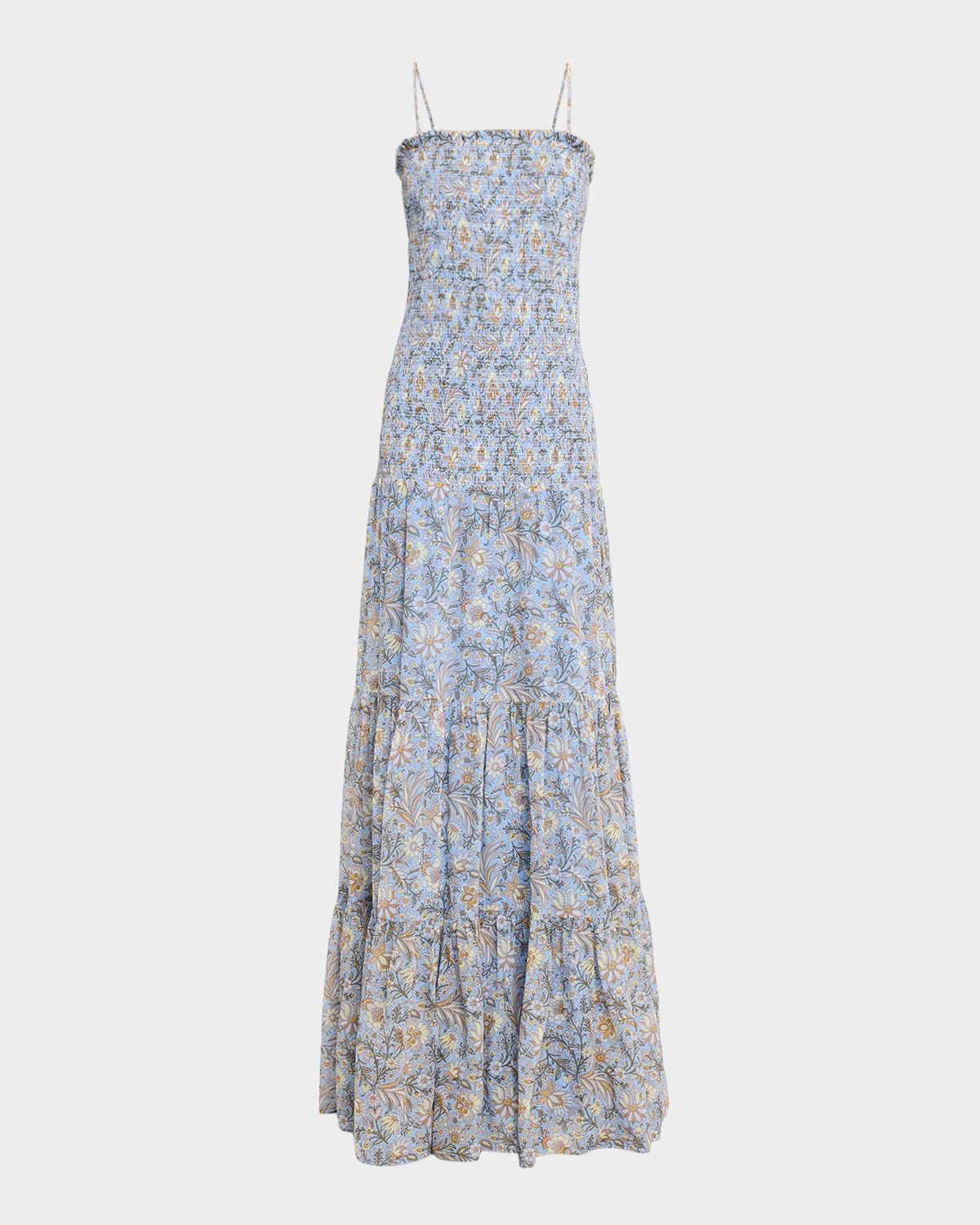 Veronica Beard Clem Floral Cotton-Silk Chiffon Maxi Dress