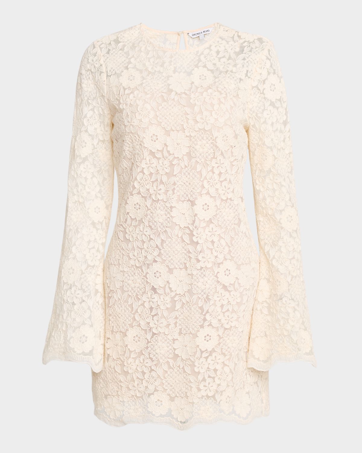 Veronica Beard Teresia Floral Lace A-Line Minidress