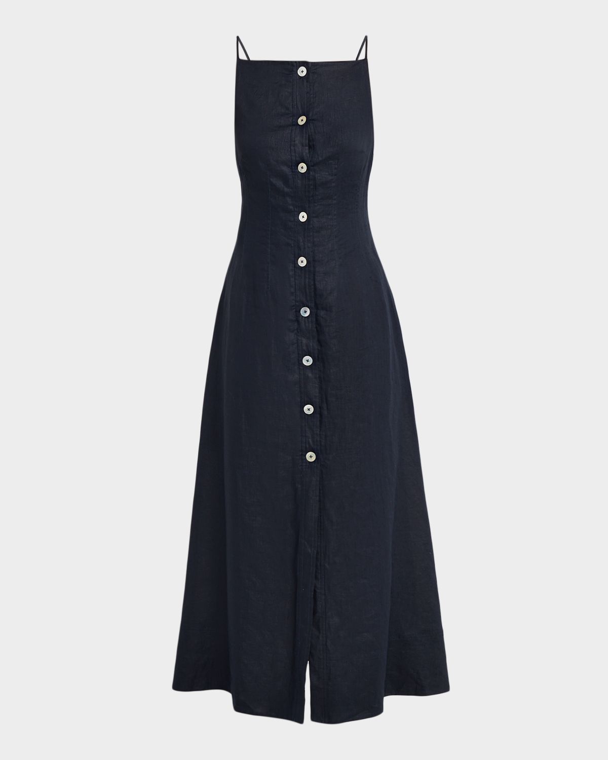 Veronica Beard Georges Linen Midi Dress