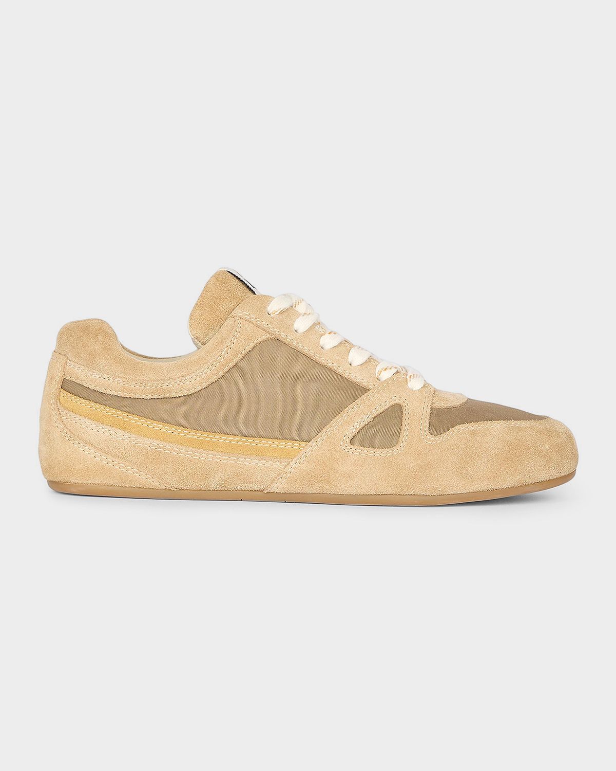 Isabel Marant Senny Canvas and Suede Low-Top Sneakers