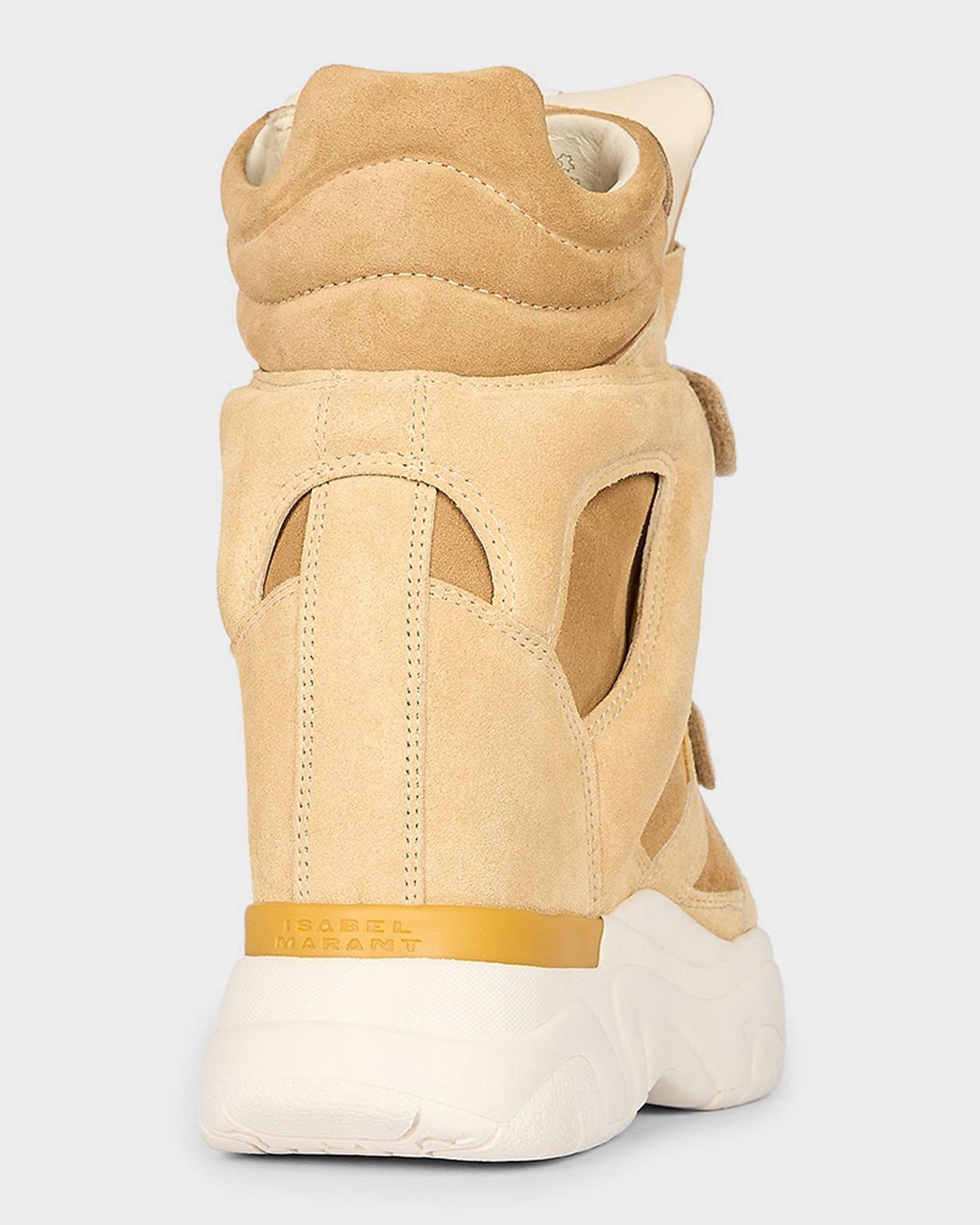 Isabel Marant Balskee Mixed Leather High-Top Sneakers