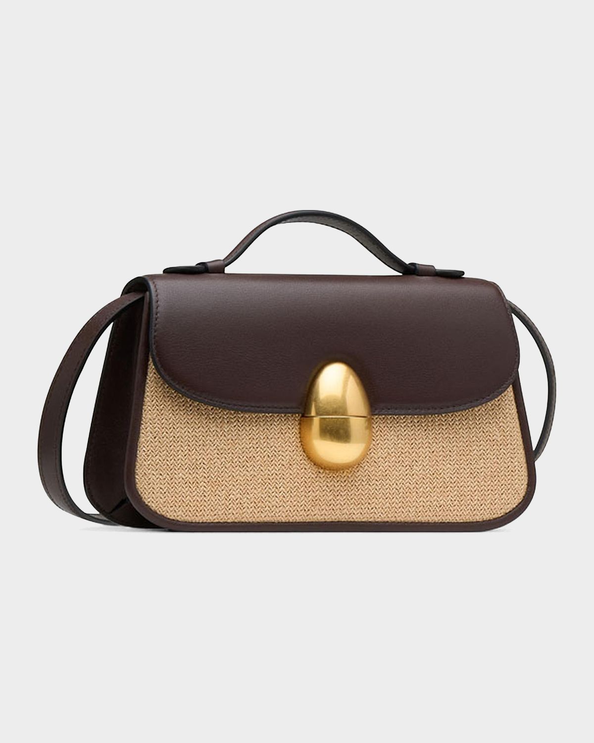 Neous Phoenix 1.0 Raffia & Leather Top Handle Bag | Thumbnail 4
