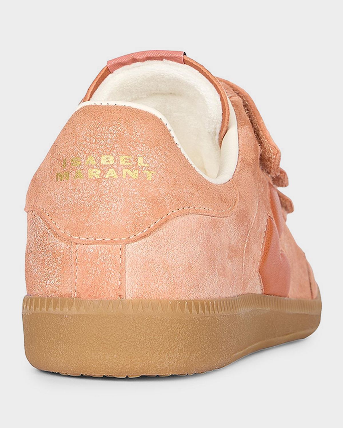 Isabel Marant Beth Kid Suede Grip-Strap Sneakers