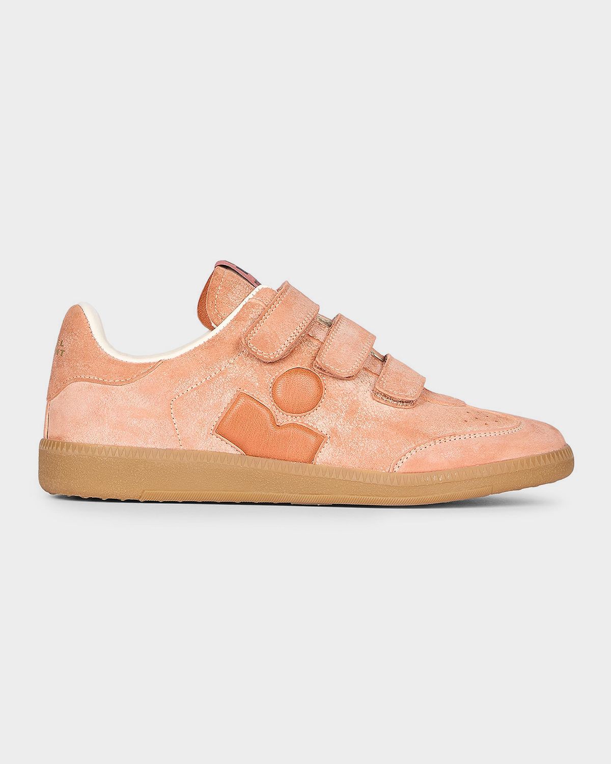 Isabel Marant Beth Kid Suede Grip-Strap Sneakers