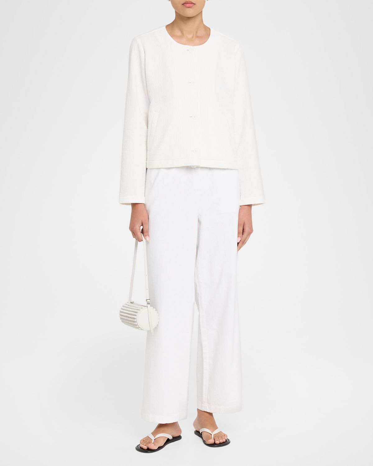 Eileen Fisher Quilted Organic Cotton Jacquard Jacket | Thumbnail 5 Eileen Fisher Quilted Organic Cotton Jacquard Jacket | Thumbnail 5