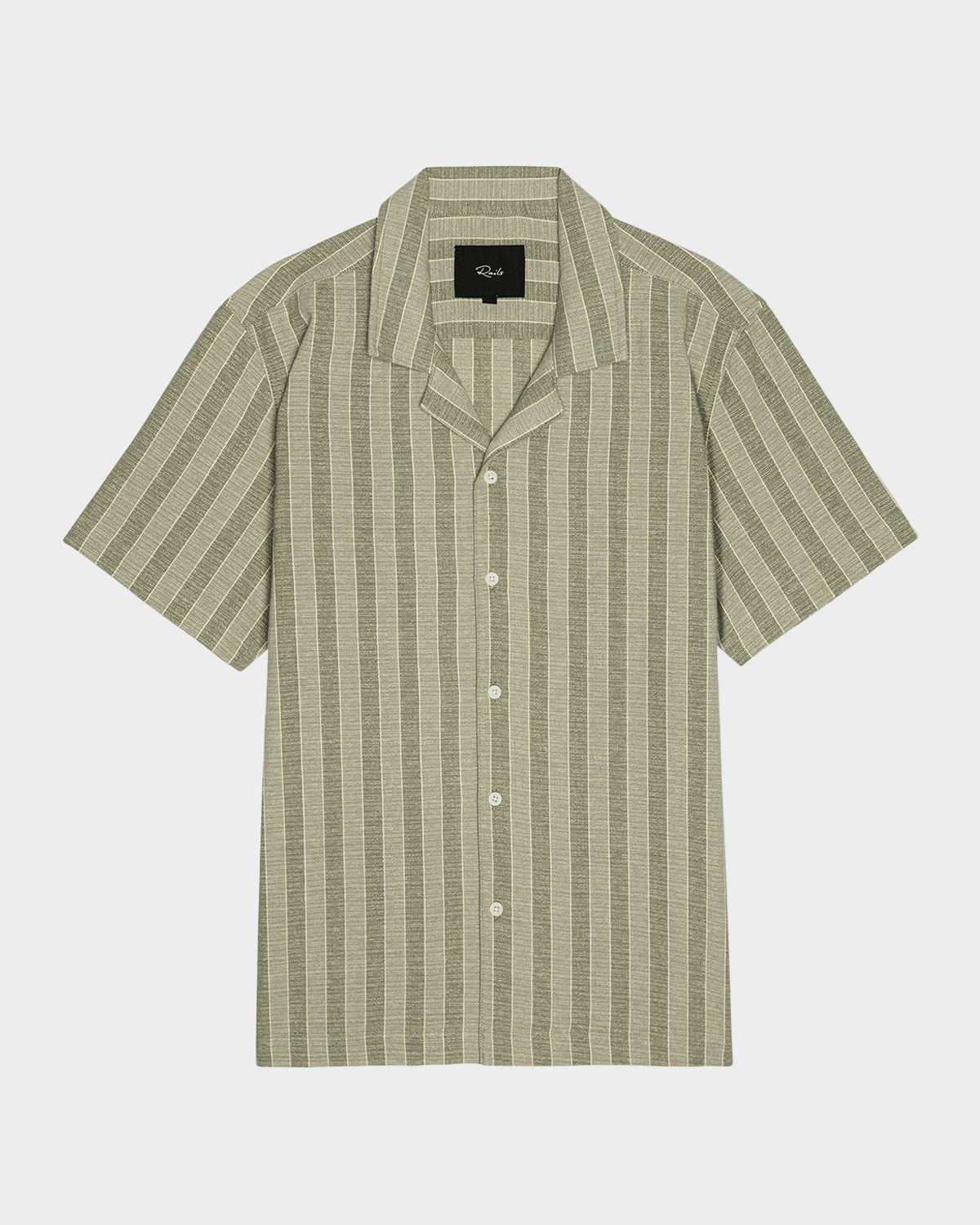 Rails Men 's Short-Sleeve Fielder Shirt in Sage Brush Stripe