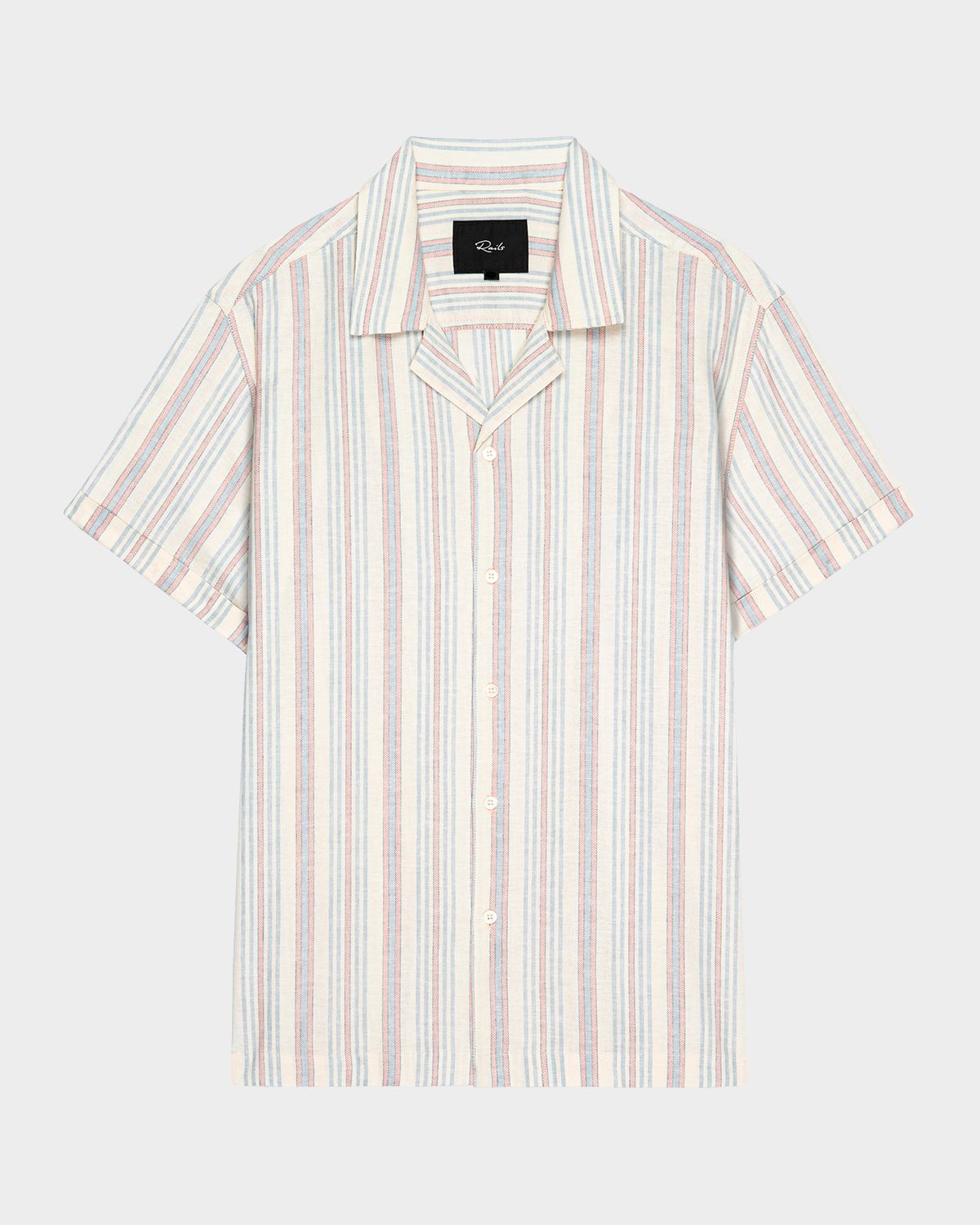 Rails Men 's Short-Sleeve Amalfi Shirt in Stripes