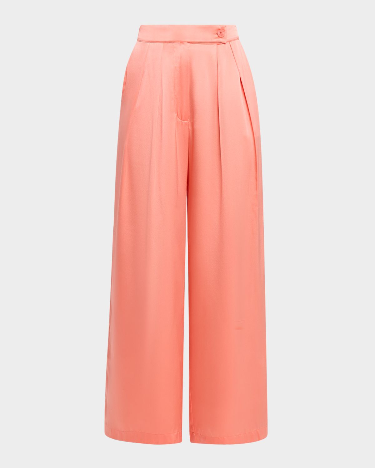 Sablyn Brooke Pleated Silk Trousers