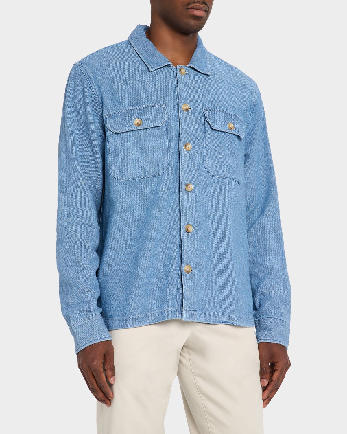 Rails Men 's Hayes Slub Cotton and Linen Shirt Jacket | Thumbnail 3