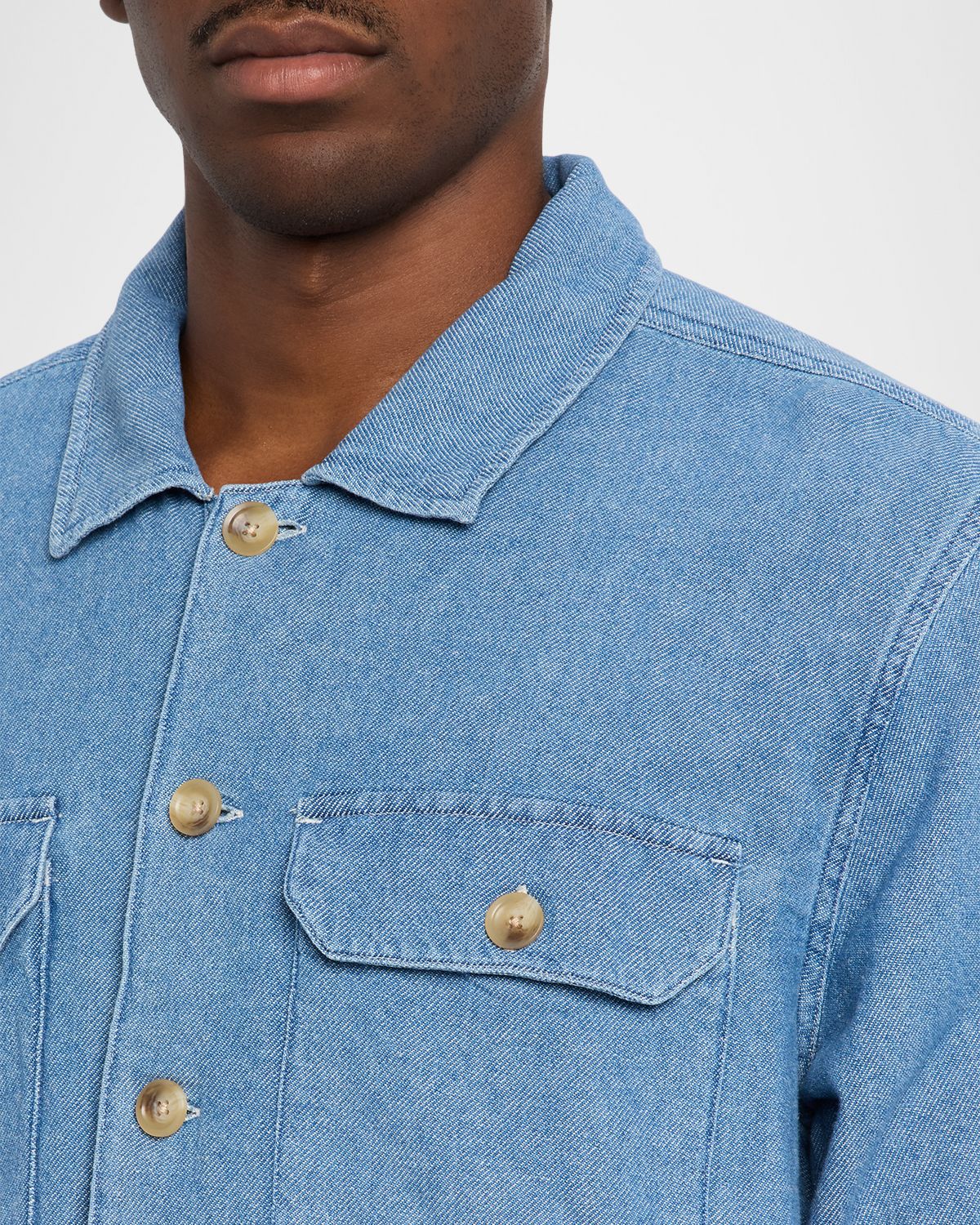 Rails Men 's Hayes Slub Cotton and Linen Shirt Jacket | Thumbnail 4
