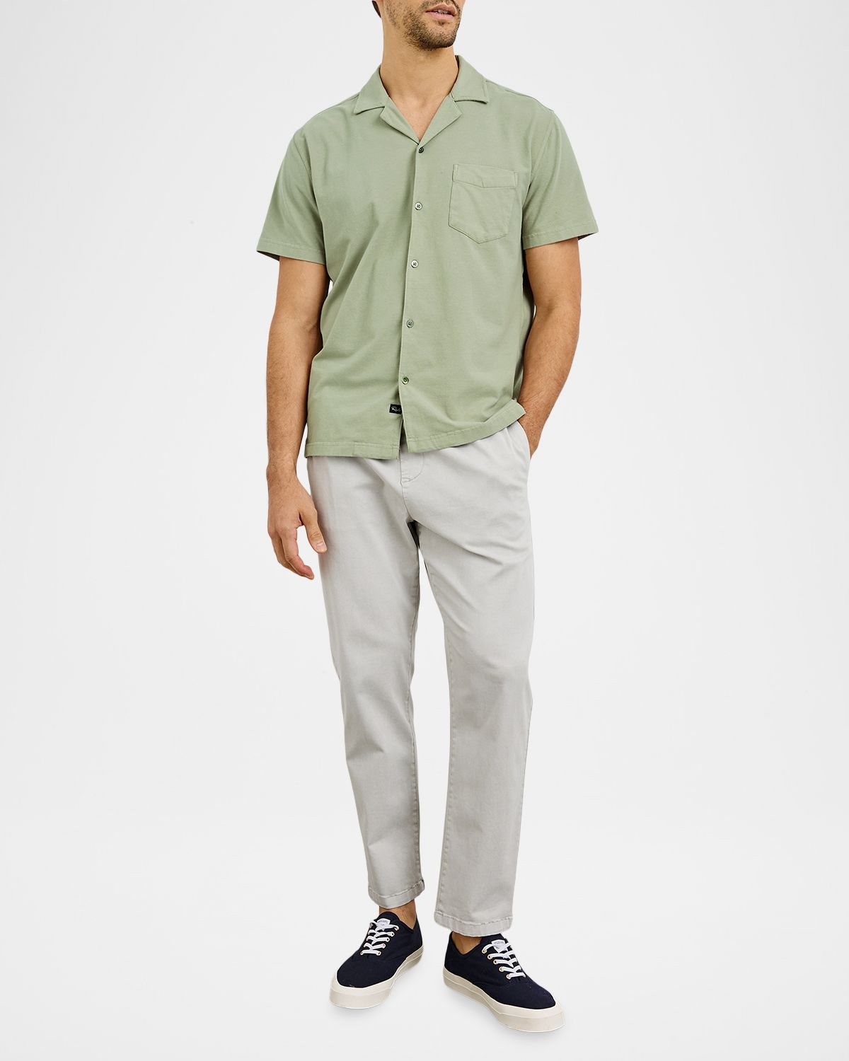 Rails Men 's Short-Sleeve Flint Shirt in Sage